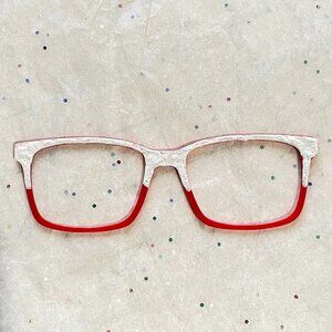 Winter Snow Red Kirby Pair Topper-New!